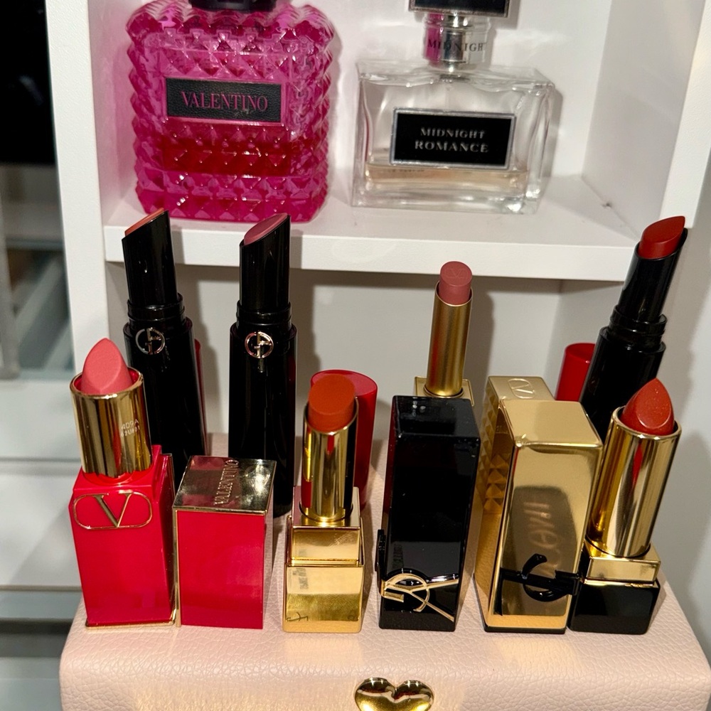 Valentino Lipstick Set - Vibrant Red and Soft Pink